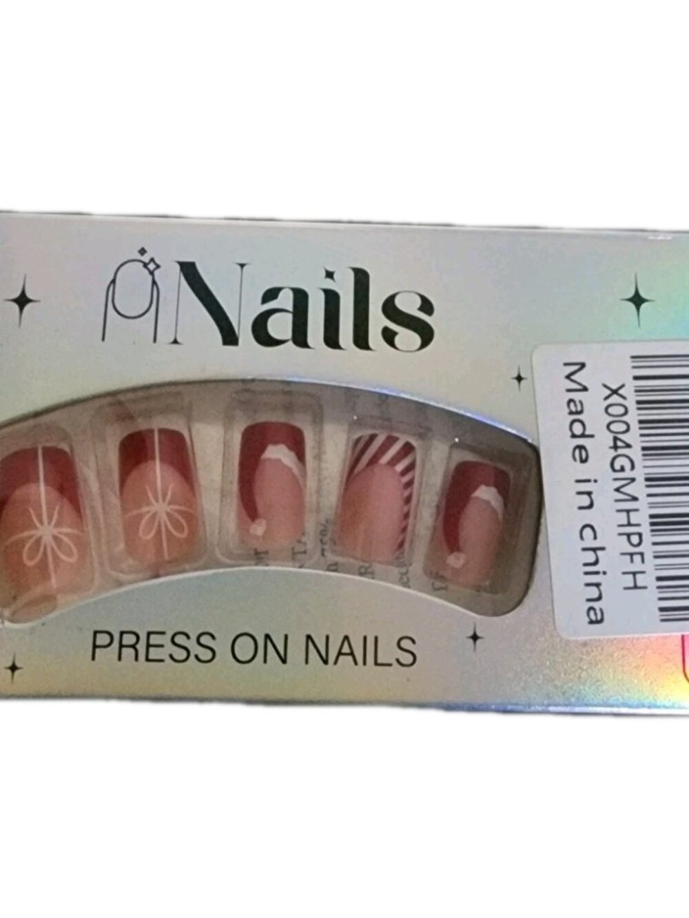 24 Pcs Press On Christmas Nails